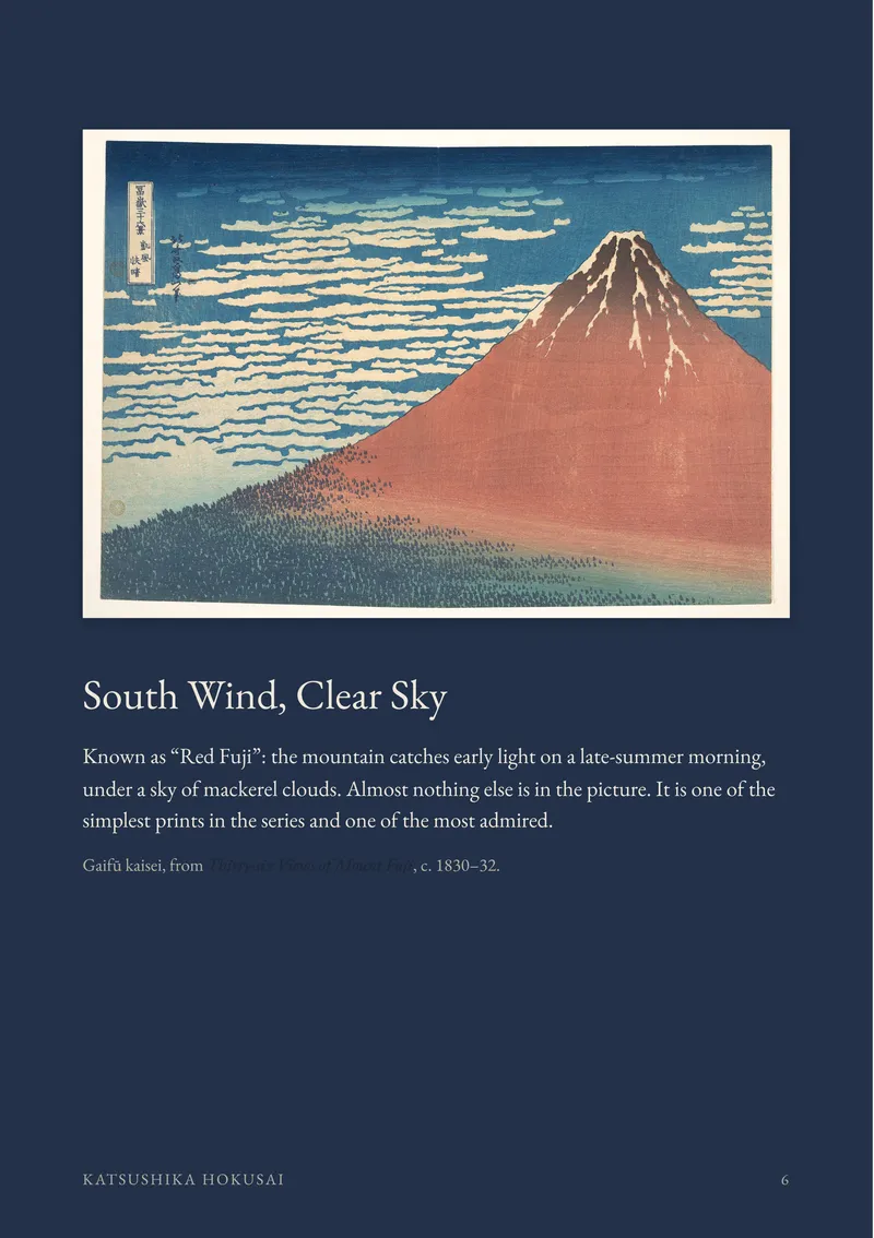 Page 6 of Views of Fuji and Edo — Hokusai and Hiroshige