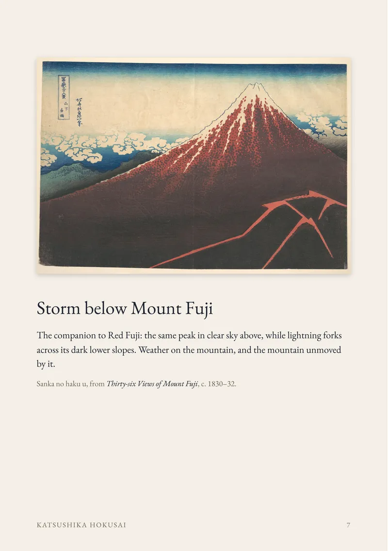 Page 7 of Views of Fuji and Edo — Hokusai and Hiroshige